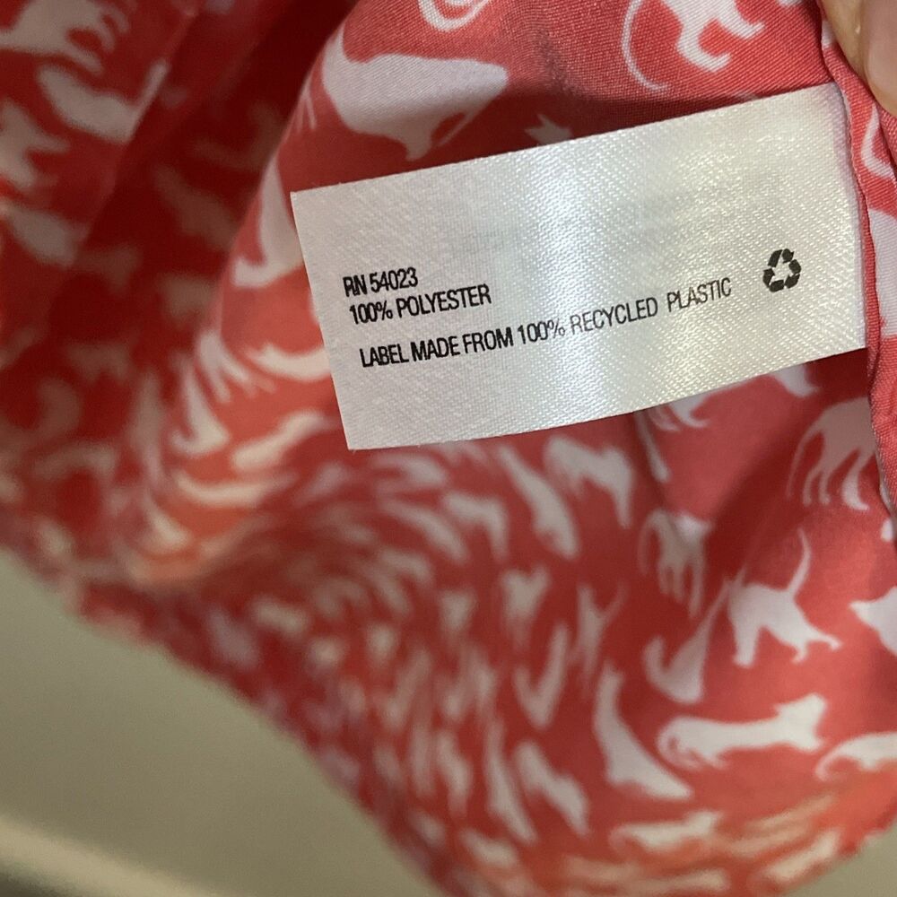 Gap Women’s Coral White Cats Dress Size Small Lightweight Feminine - Picture 8 of 8